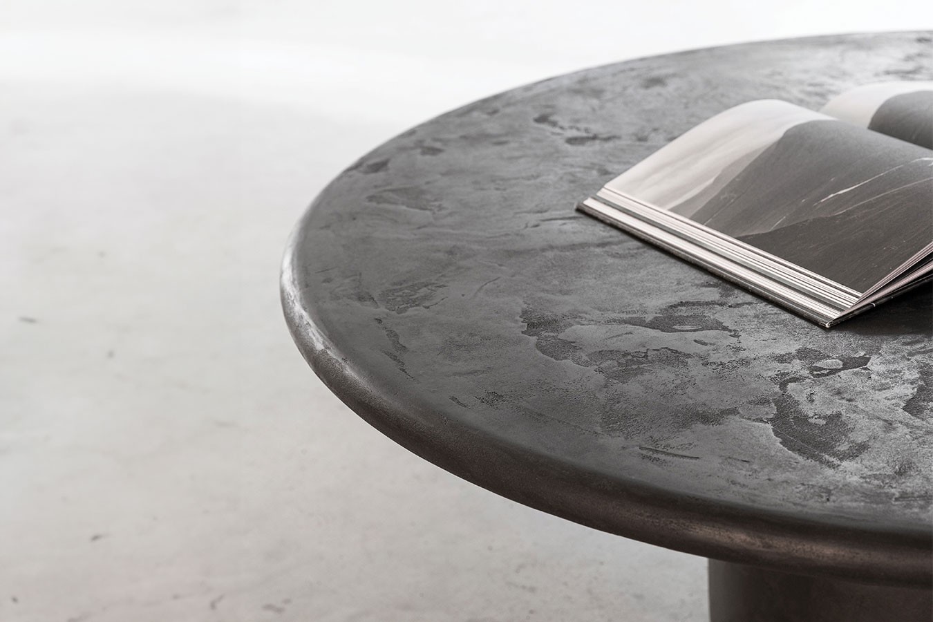 Couchtisch Silo Mortex rund schwarz