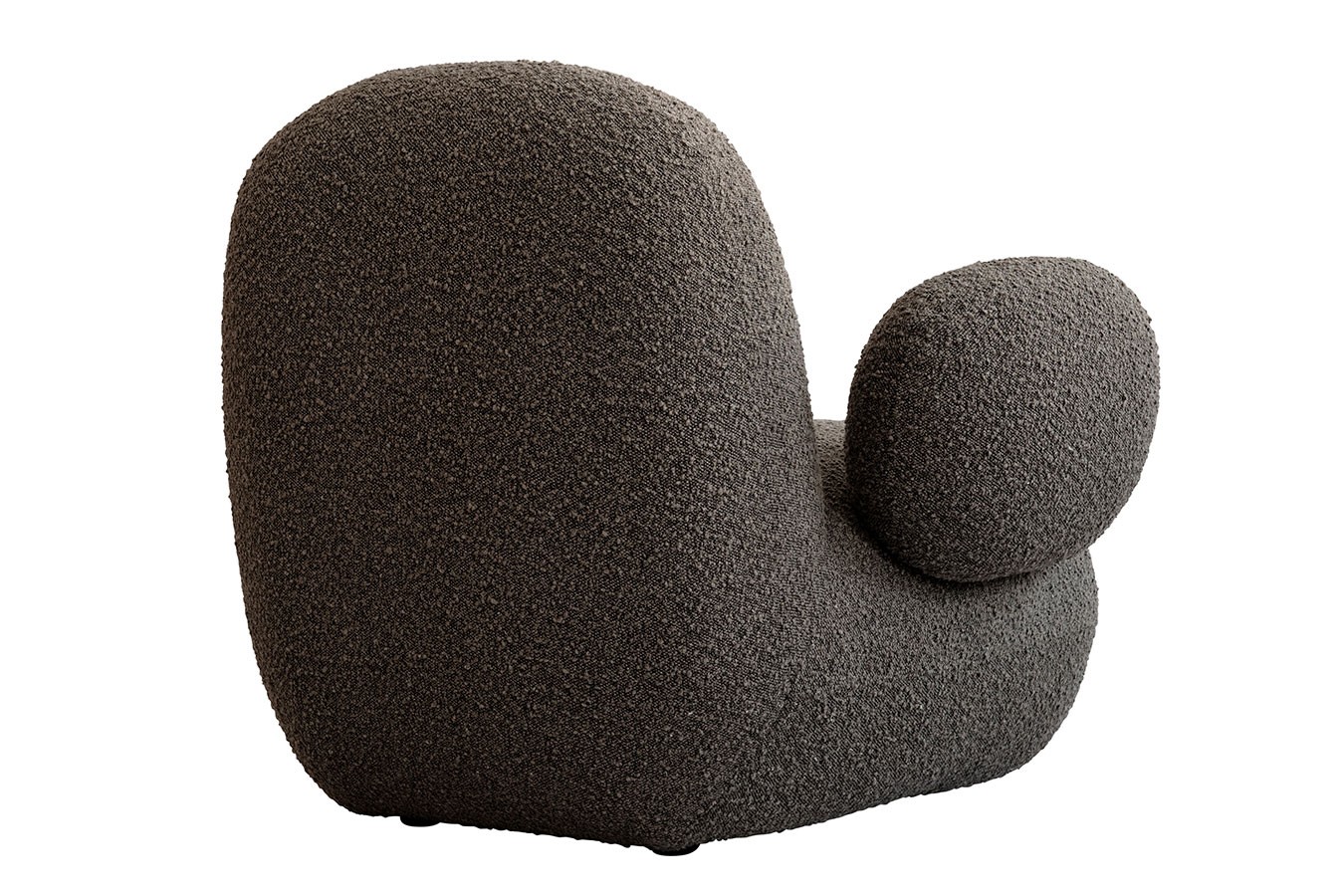 Sessel mit Armlehnen Toe Bouclé dunkelgrau