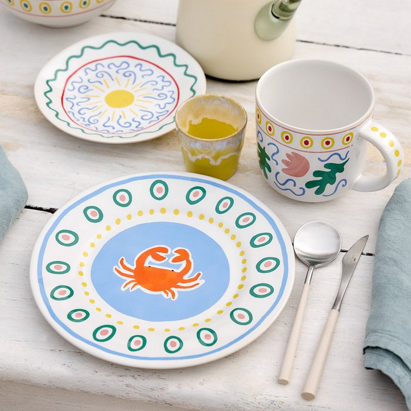 Dessertteller Summer Krabbe D 22 cm