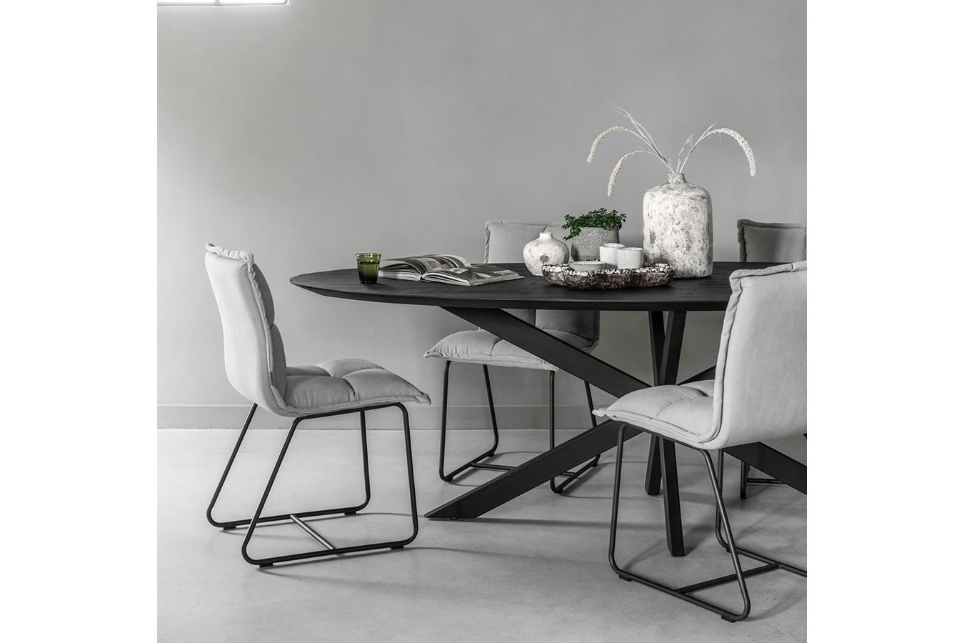 Esstisch Timeless Black Teak 200x100cm