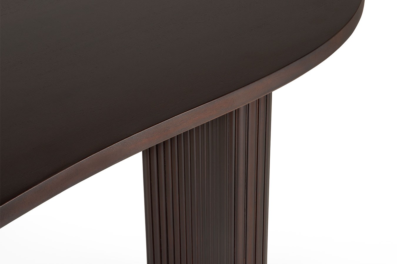 Schreibtisch Boomerang Mahagoni B 200 cm