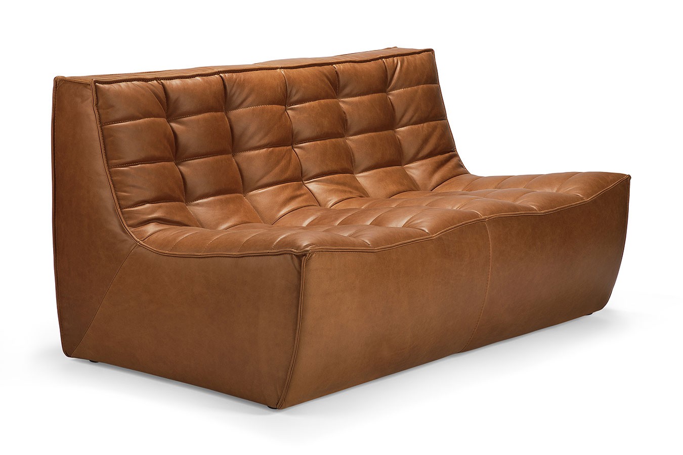 Modulsofa N701 2-Sitzer B 140 cm braun