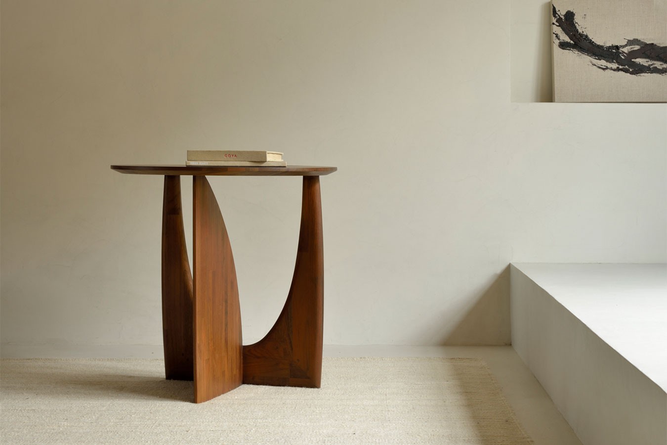 Beistelltisch Geometric Teak natur