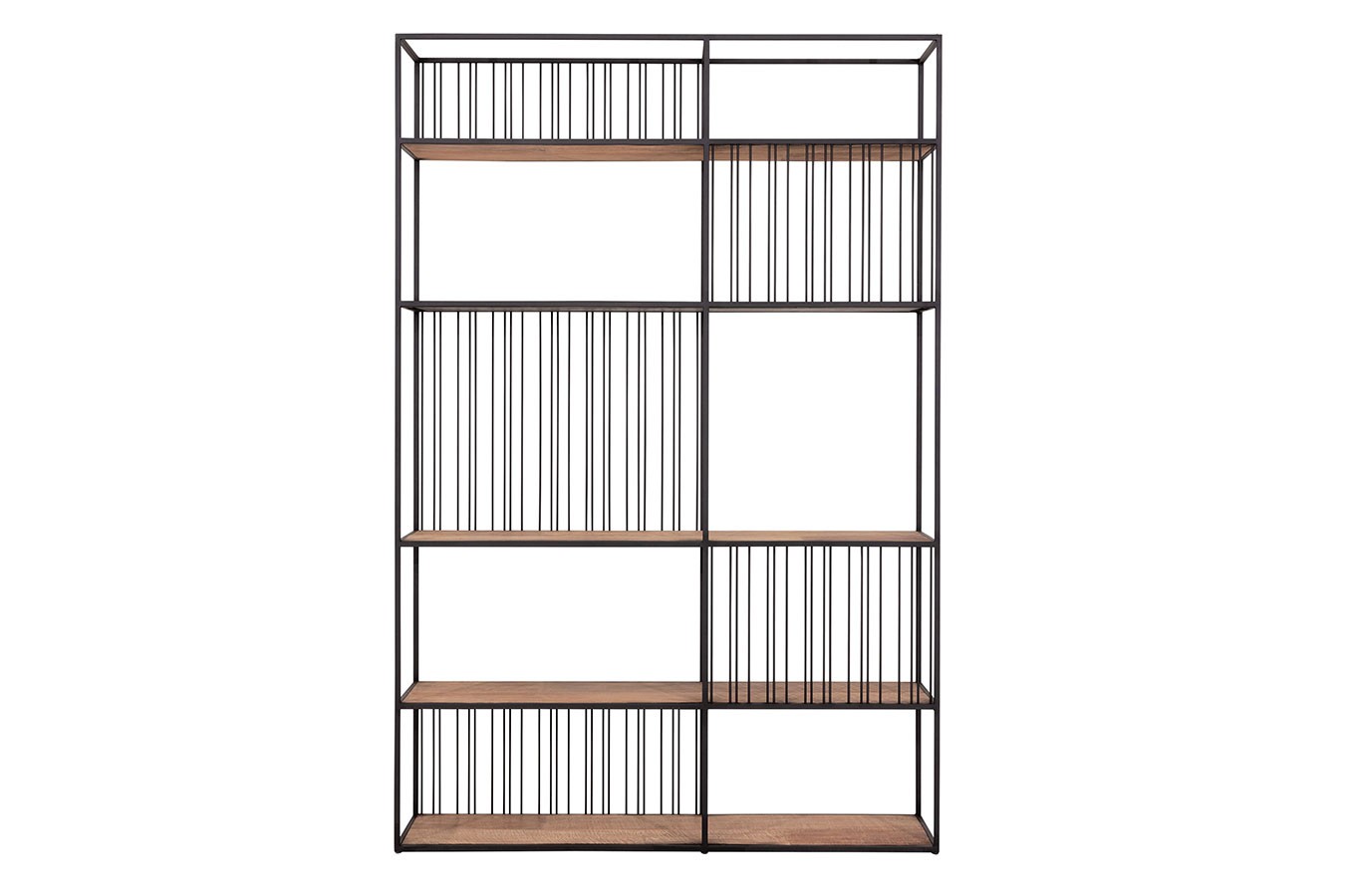 Bücherregal Barra Teak-Metall B 140 cm