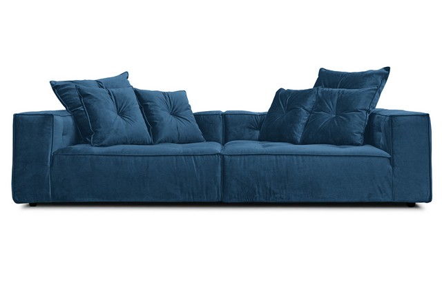 Big Sofa Brian Samt blau