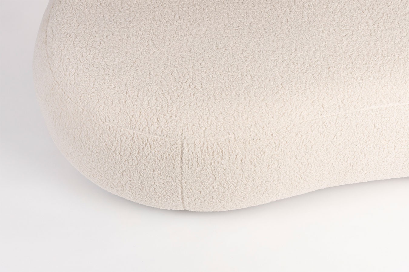 Sofa Noxx 2 Sitzer Boucle Stoff weiss