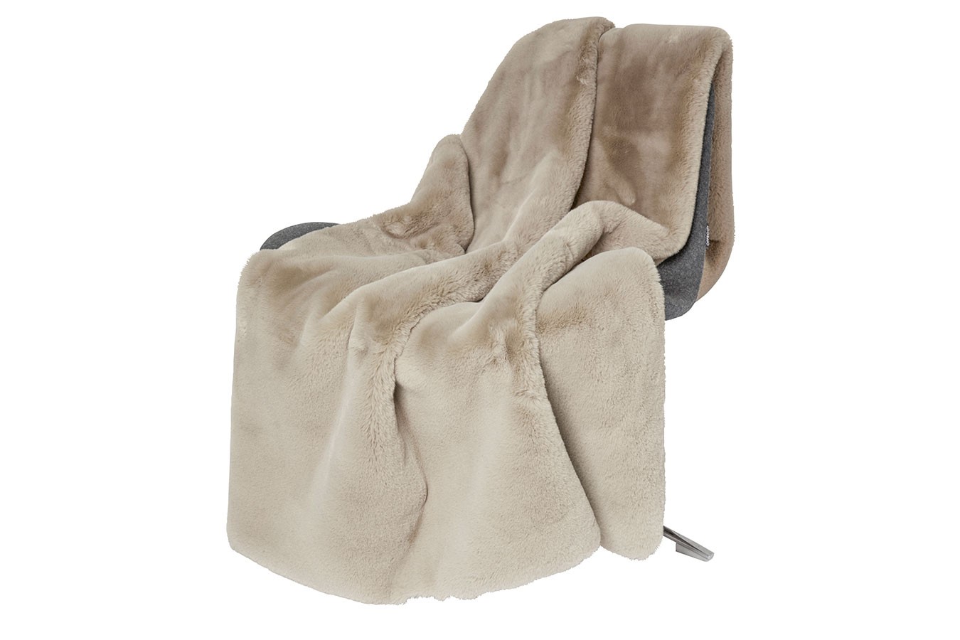 Decke Fluffy taupe 120 x 180 cm