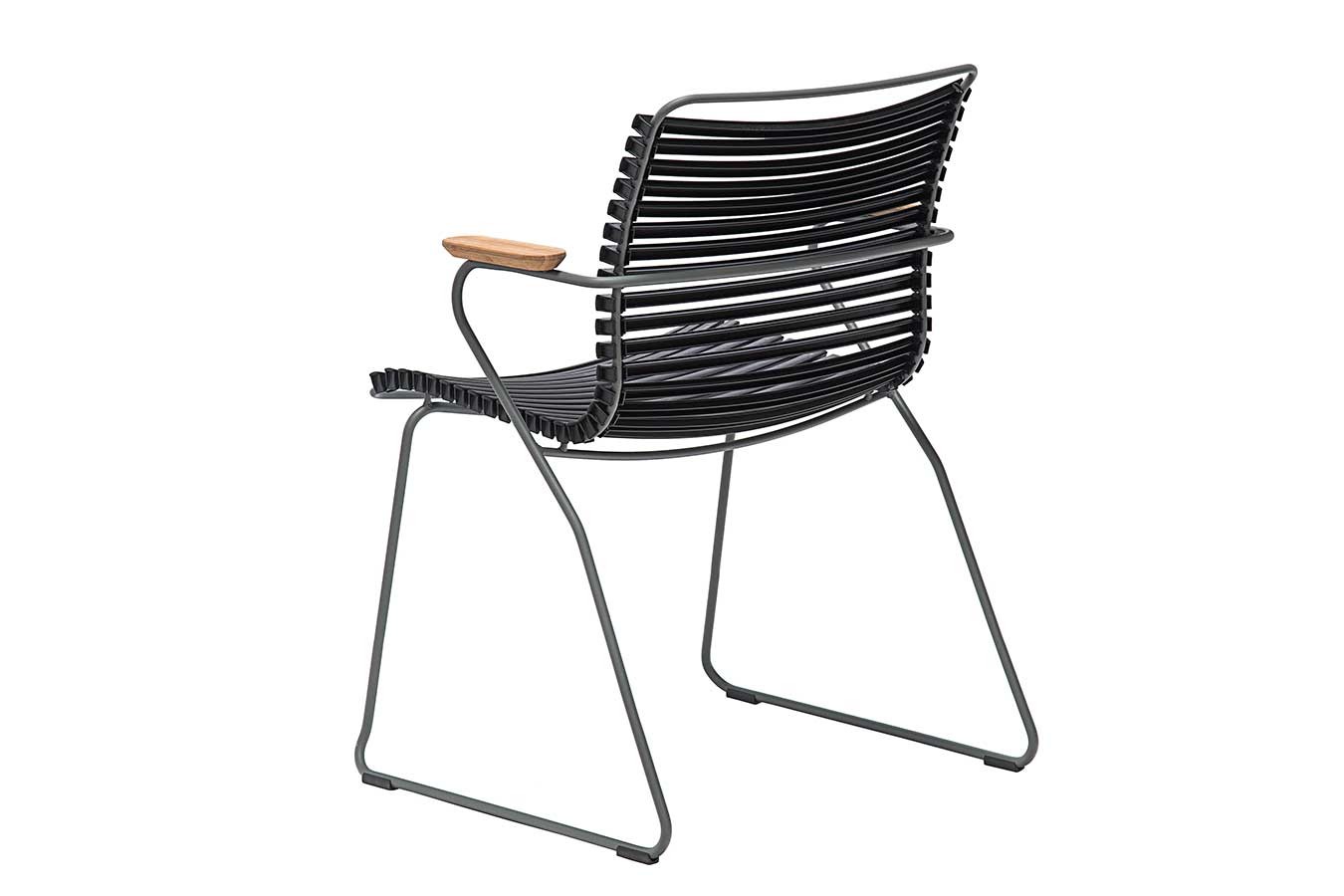 Gartenstuhl Click mit Arm schwarz