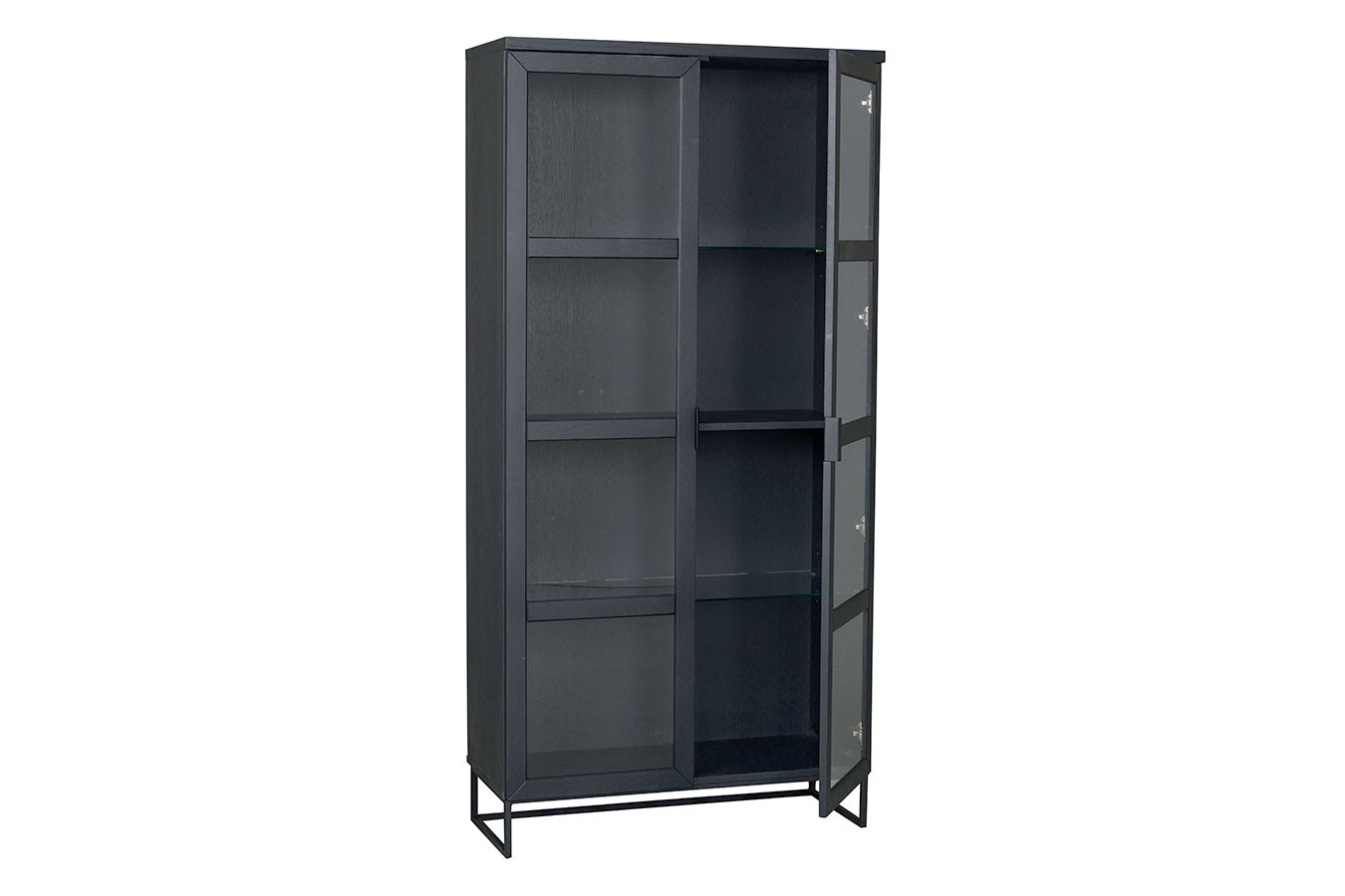 Vitrine Eve Eiche schwarz