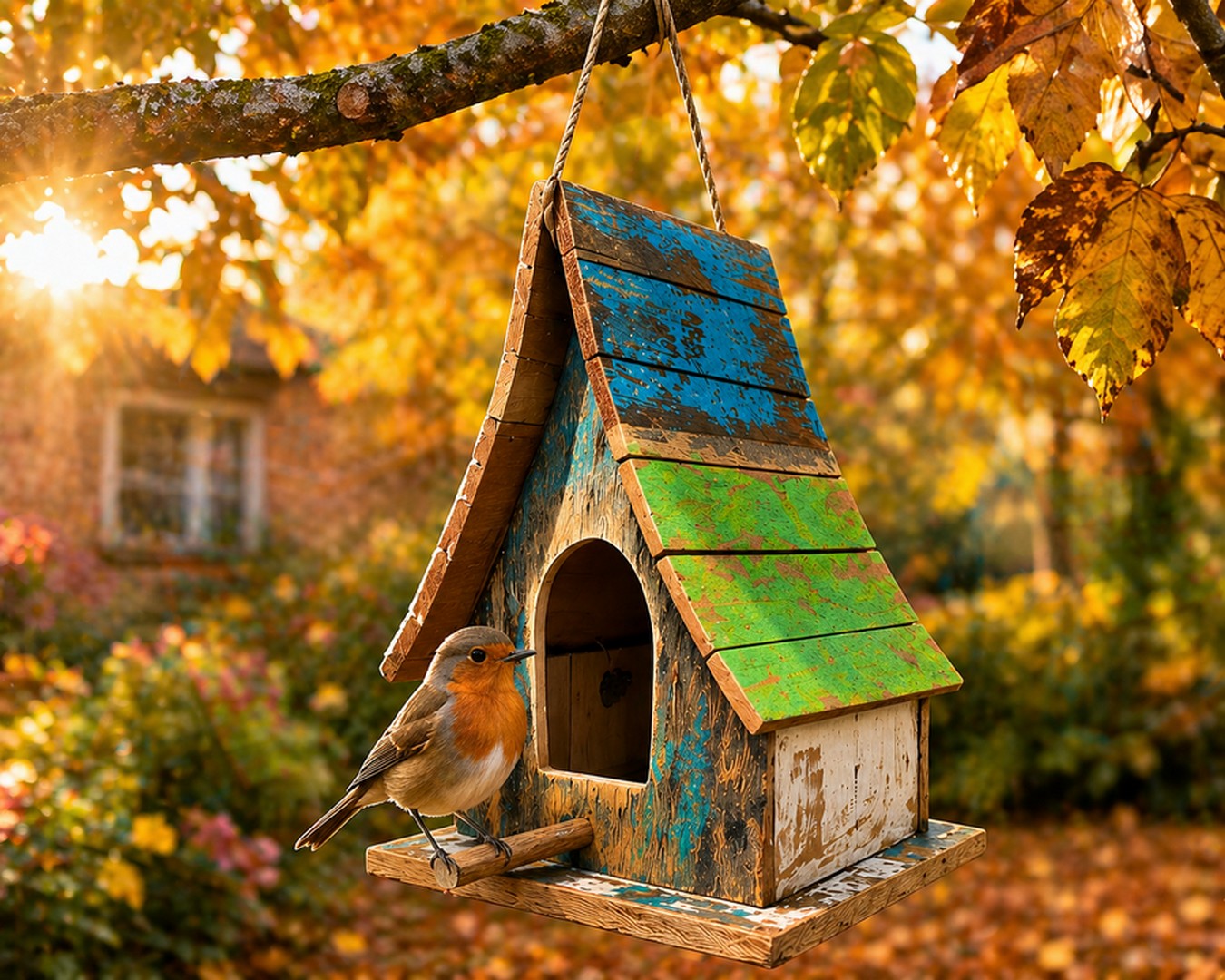Vogelhaus Birdie No 5 mehrfarbig