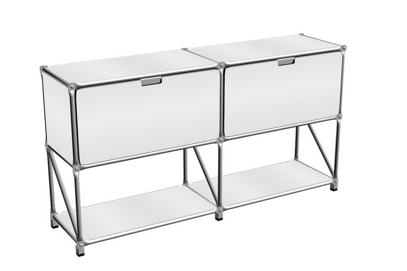 Sideboard System 180 weiß B 147 cm