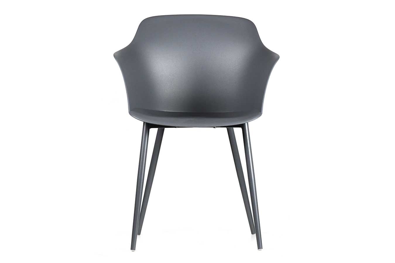 italienischer Designchair Blanchet mit Armlehne dunkelgrau