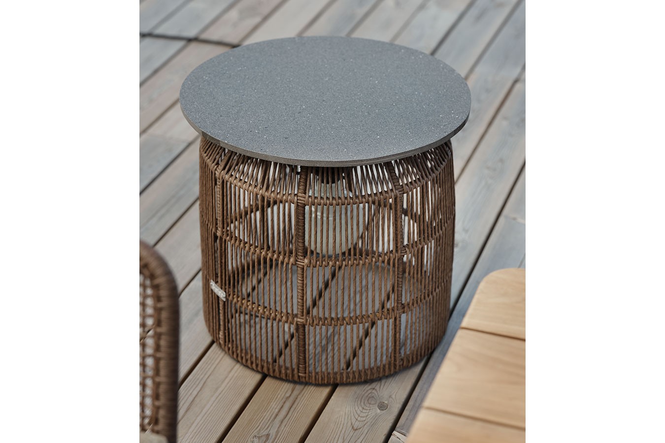 Outdoor-Beistelltisch Pamir braun