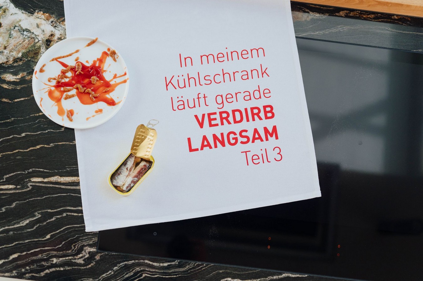 Geschirrtuch Verdirb langsam