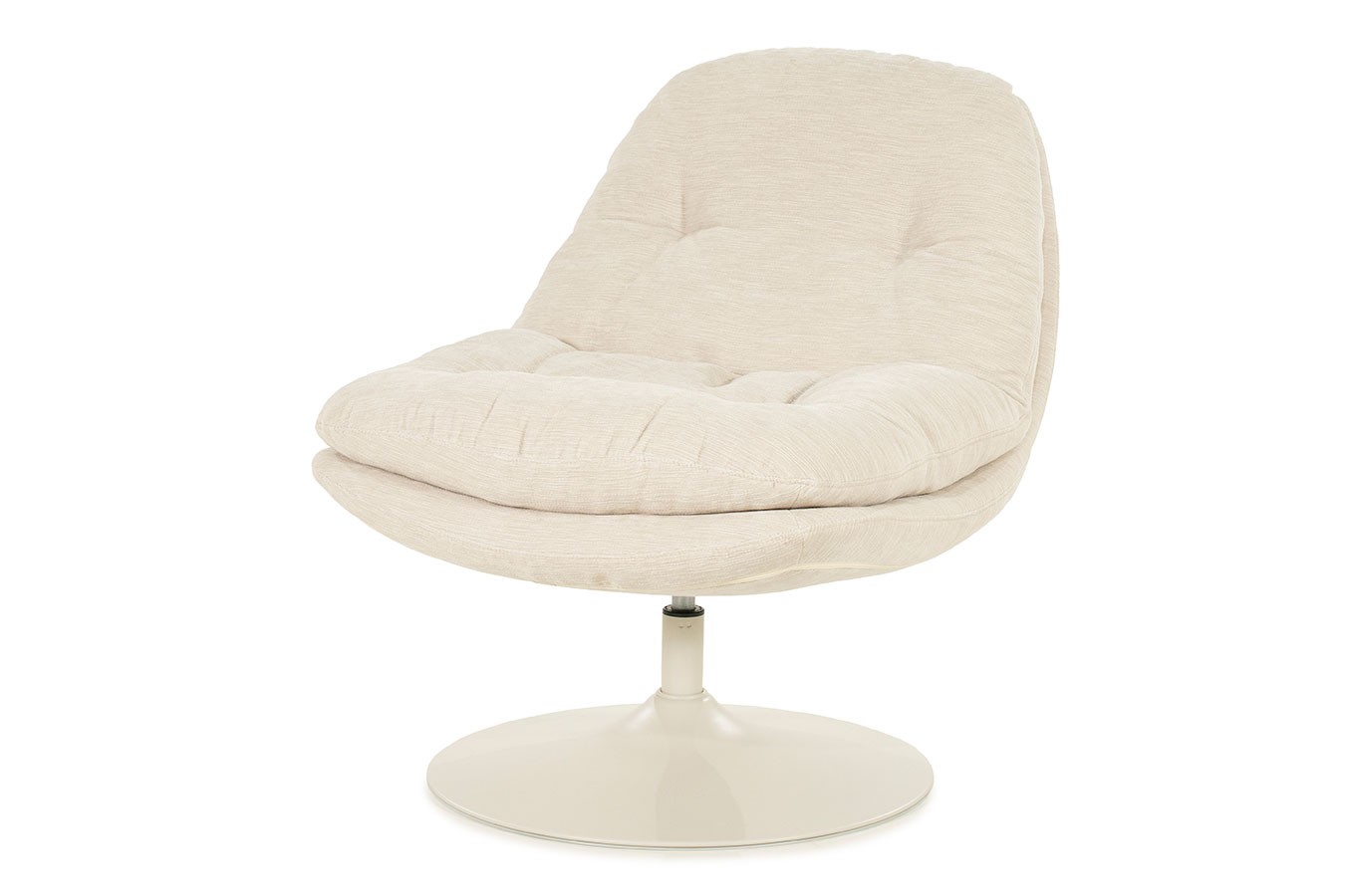 Drehsessel Tomba Velvet weiss