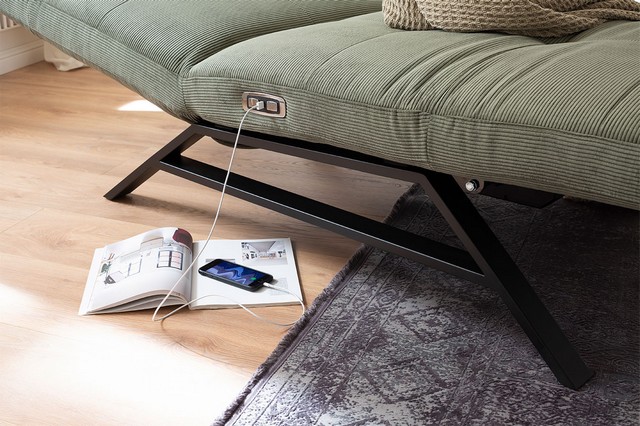 Relaxliege Rovere Feincord olive