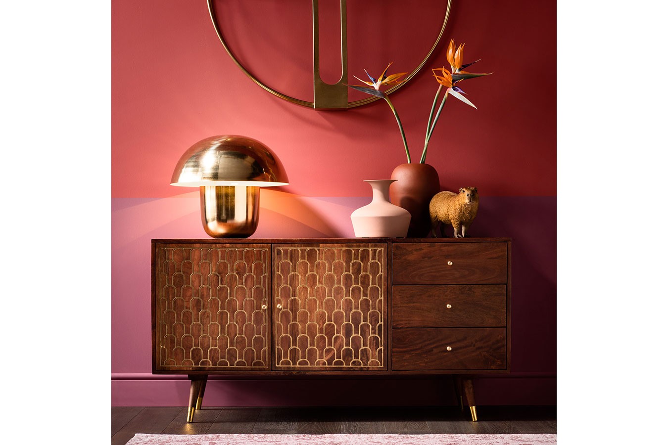 Tischleuchte Mushroom bronze