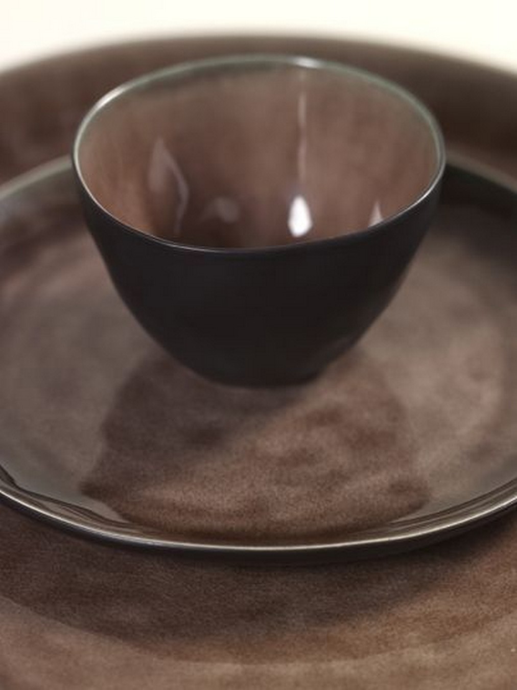 Schale Pure by Pascale Naessens rund braun