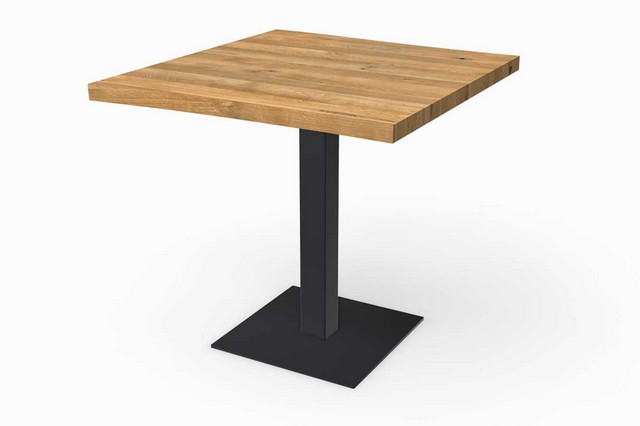 Bistrotisch Eiche Stahl 50 cm