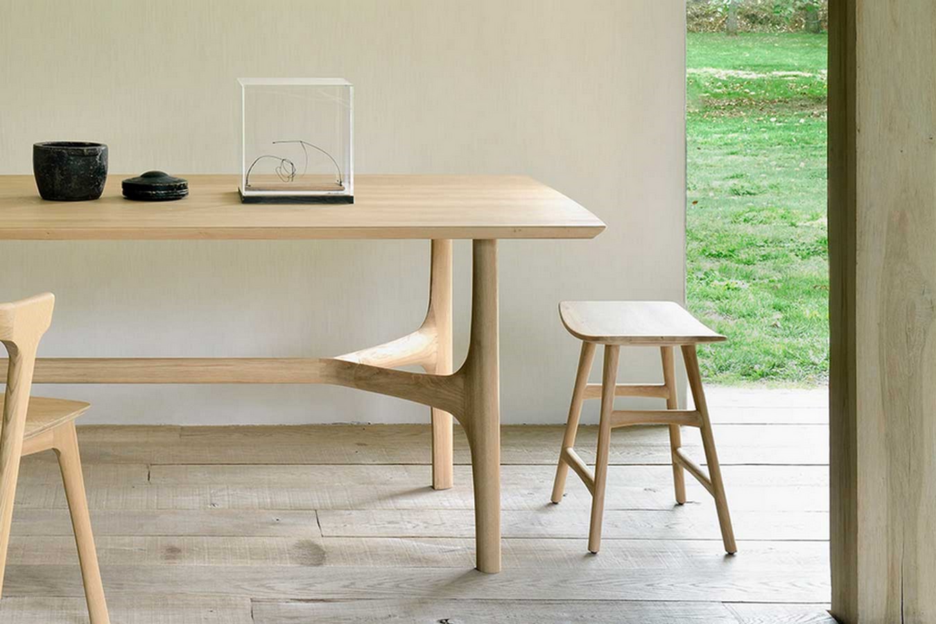 Sitzhocker Osso Eiche H 48 cm