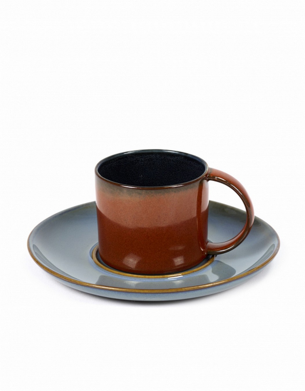 Espressotasse Terres de Reves blau rostrot