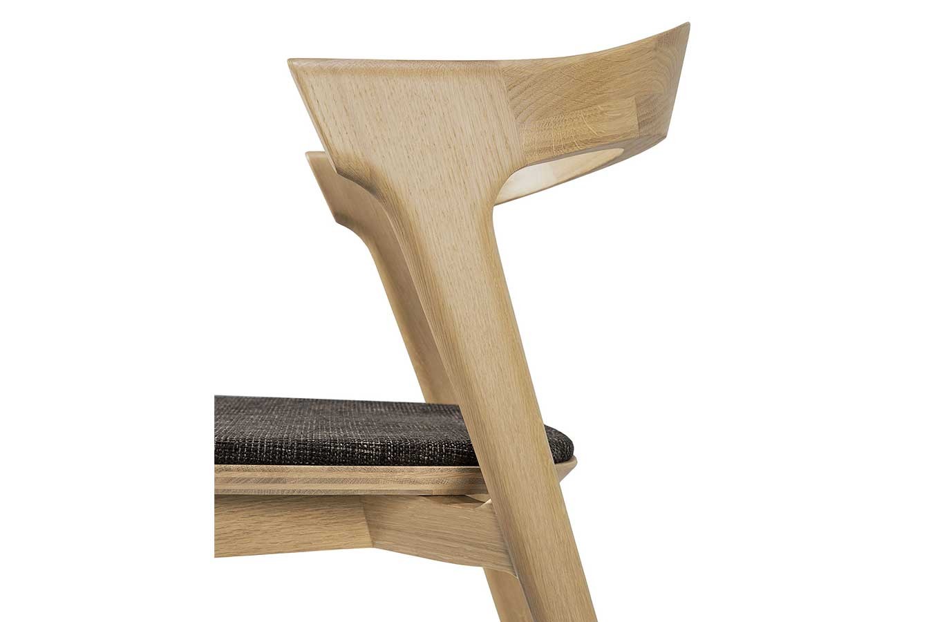 Esszimmerstuhl Bok Eiche massiv mit Sitzkissen braun
