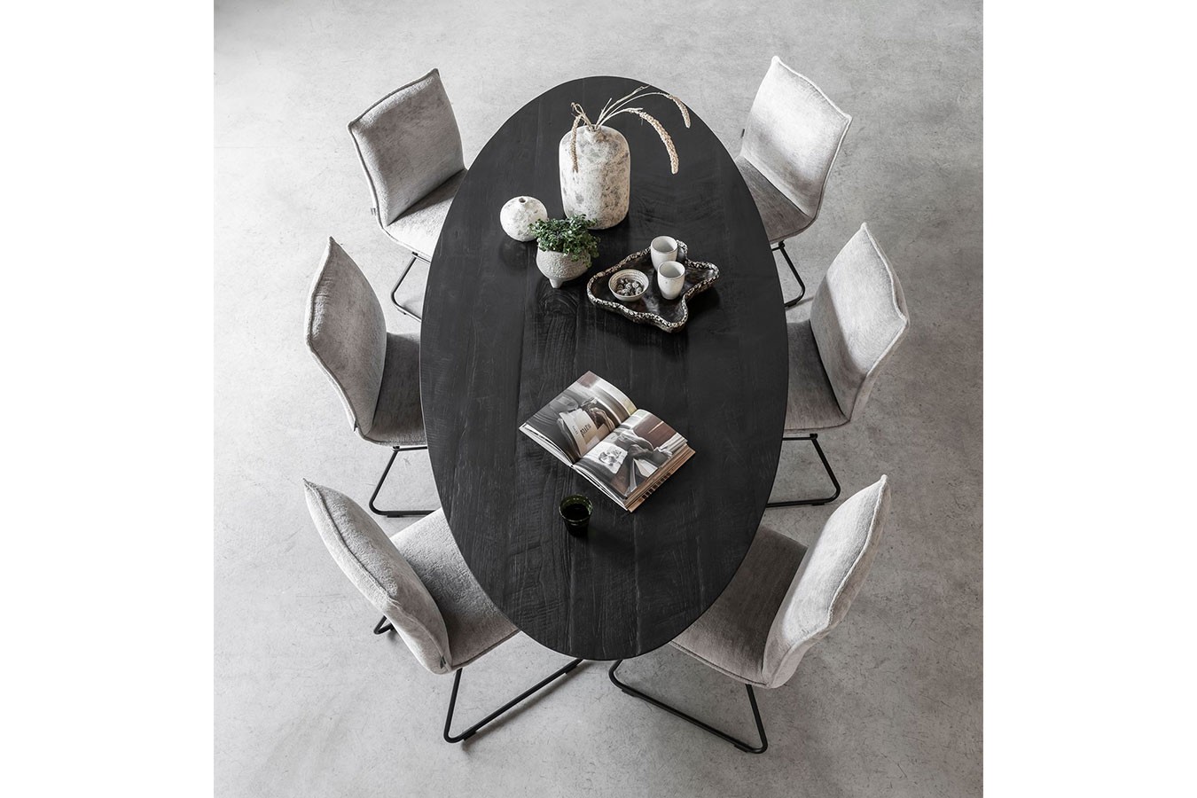 Esstisch Timeless Black Teak 200x100cm