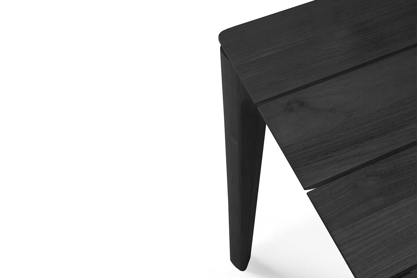 Outdoortisch Bok Teakholz schwarz 162 cm