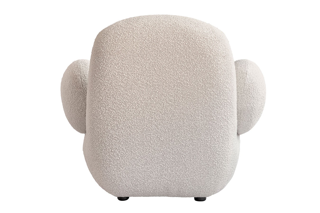 Sessel mit Armlehnen Toe Bouclé weiss