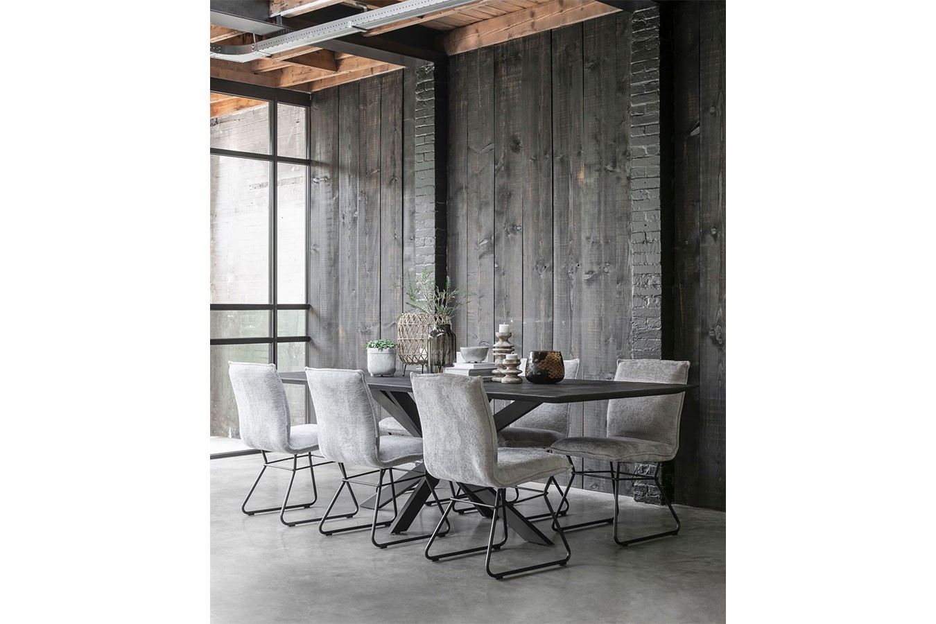 Esstisch Timeless Black Teak schwarz B 210cm