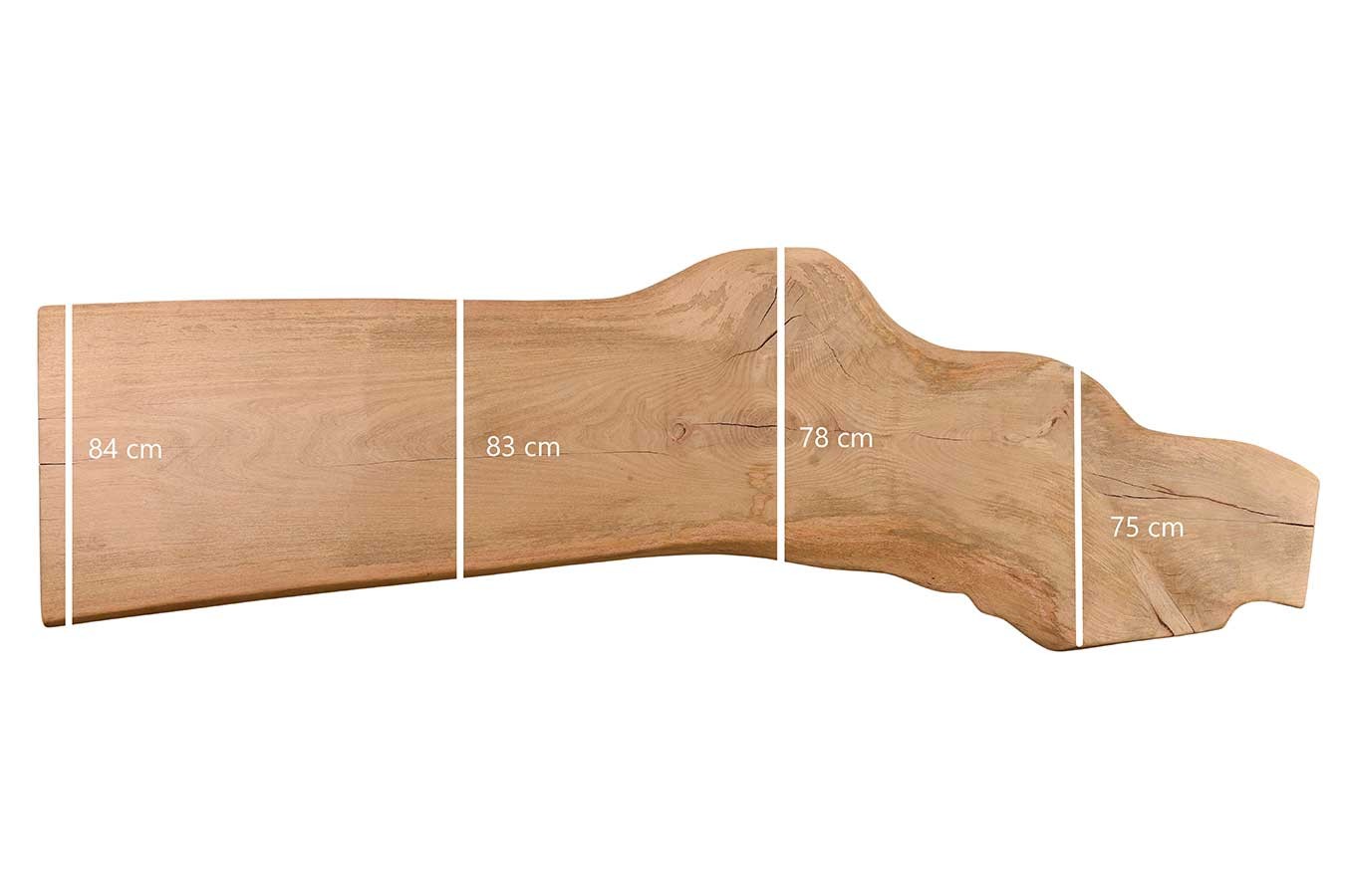 Tischplatte Mango Massivholz Monolith 330 cm