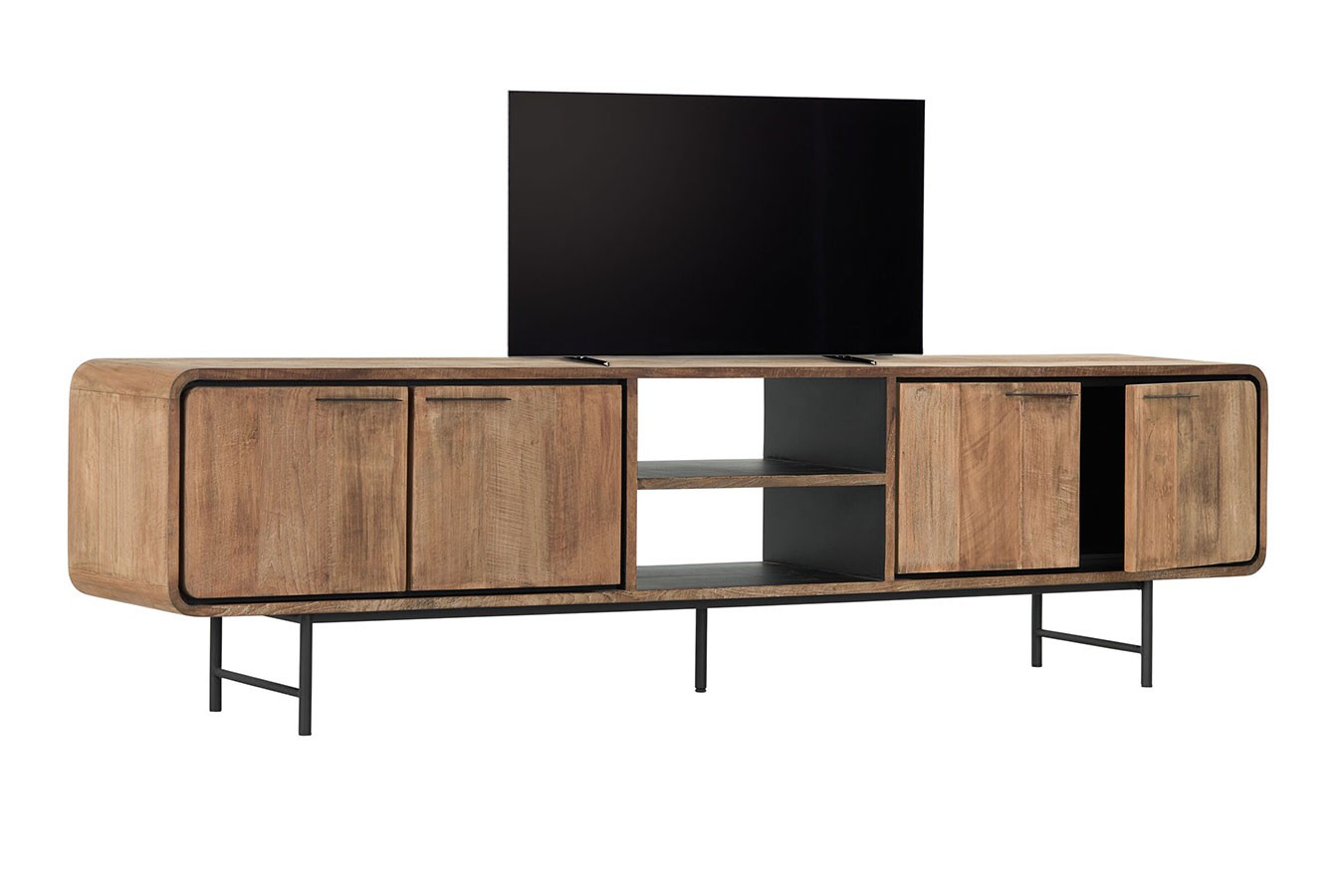 TV-Board auf Fuß Evo Teak B 225 cm