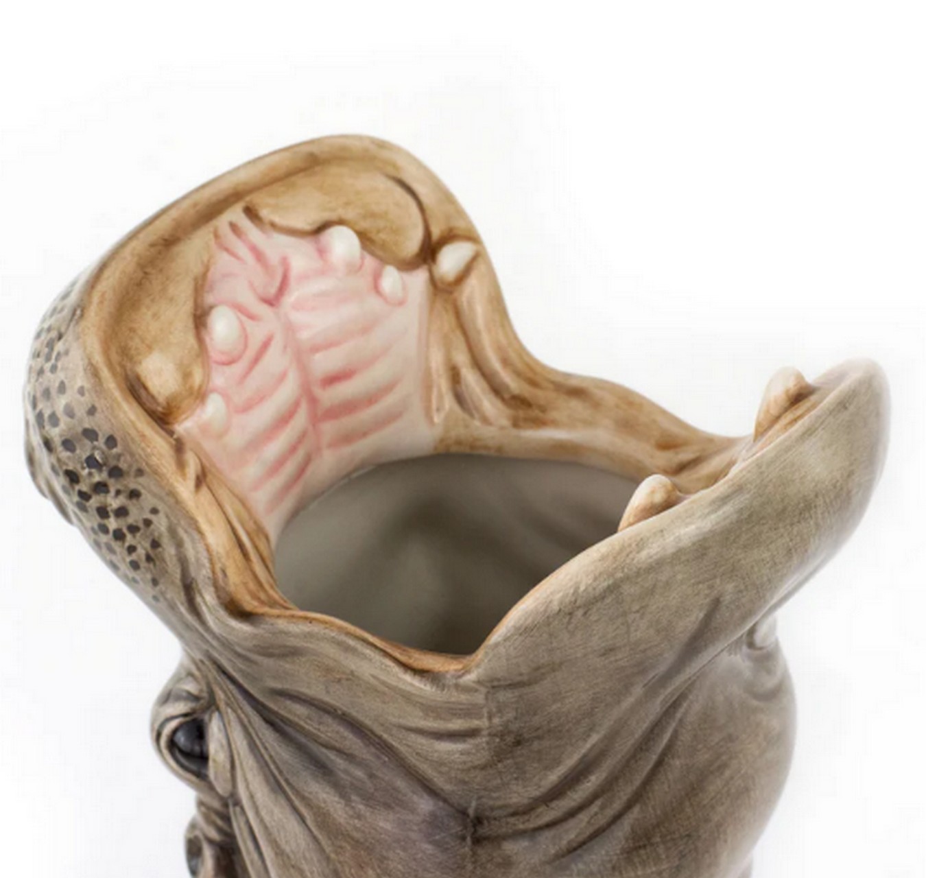Dekovase Hungry Hippo grau L
