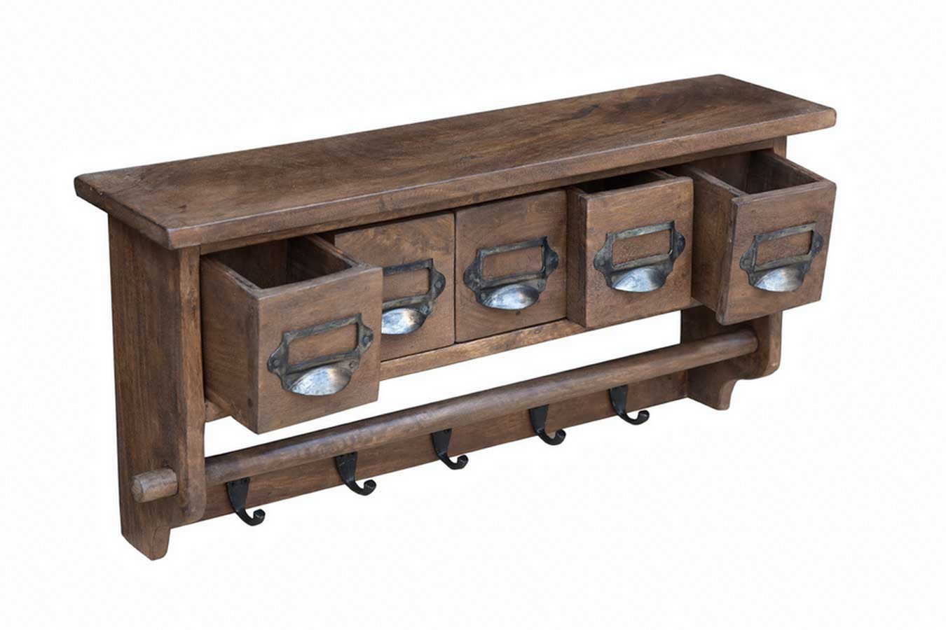 Wandregal Vintage mit Schubladen 66*30*15 cm