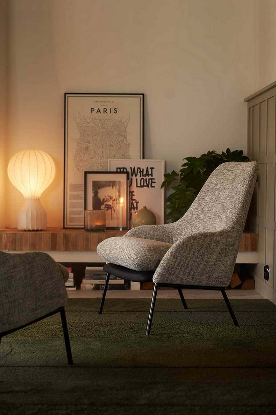 Sessel Dolly Stoff Paris orange
