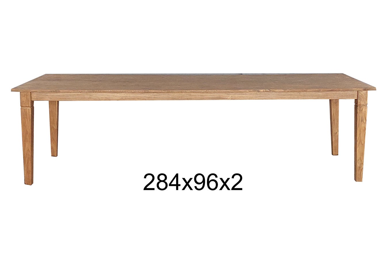 Teakholztisch "K" antik 284x96