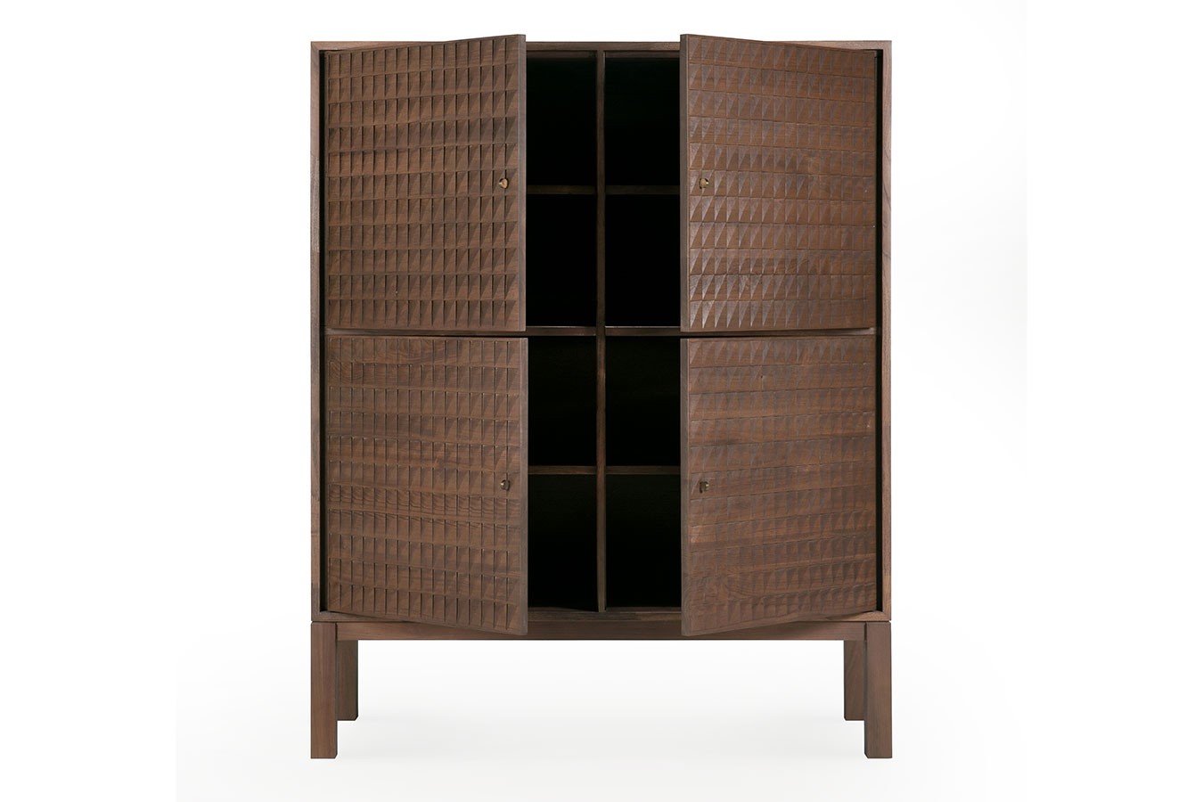 Schrank Sono Teak lackiert B 116 cm