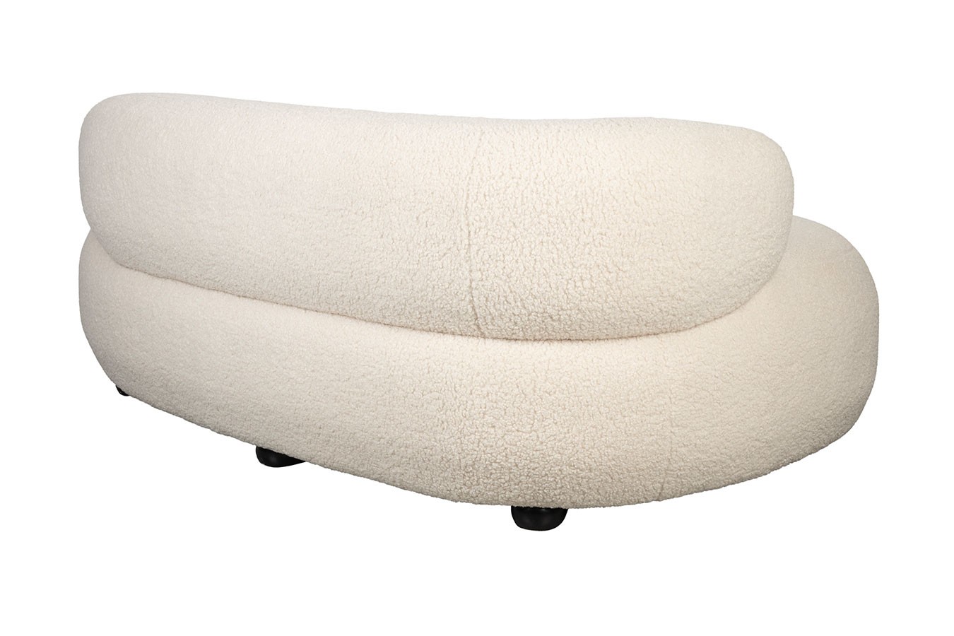 Sofa Noxx 2 Sitzer Boucle Stoff weiss