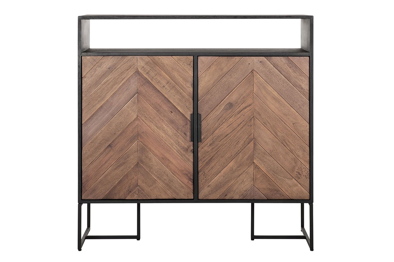 Highboard Criss Cross Massivholz B 100 cm