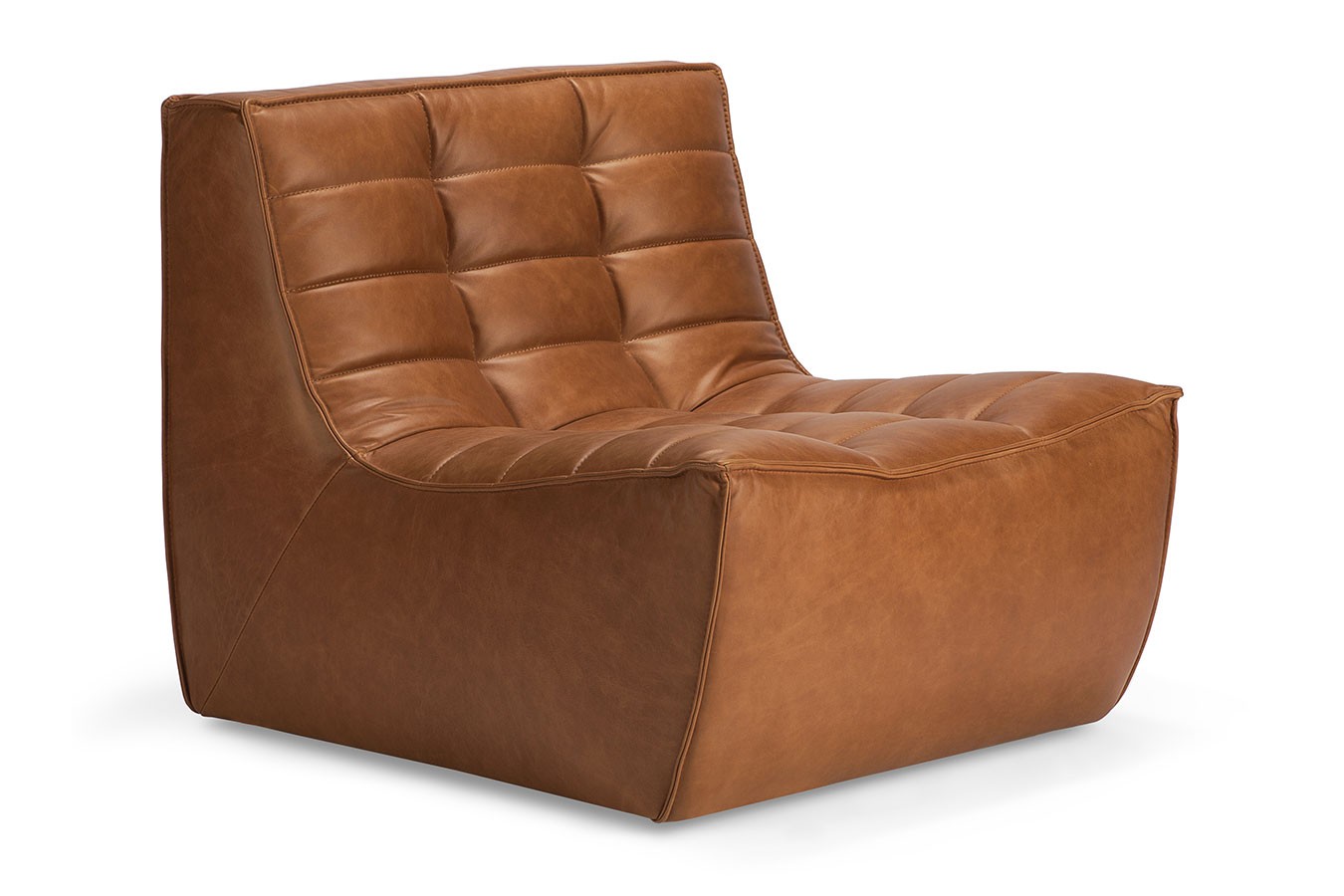 Modulsofa N701 Einzelelement B 80 cm braun