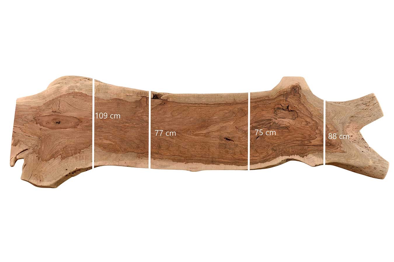 Tischplatte Mango Massivholz Monolith 356 cm