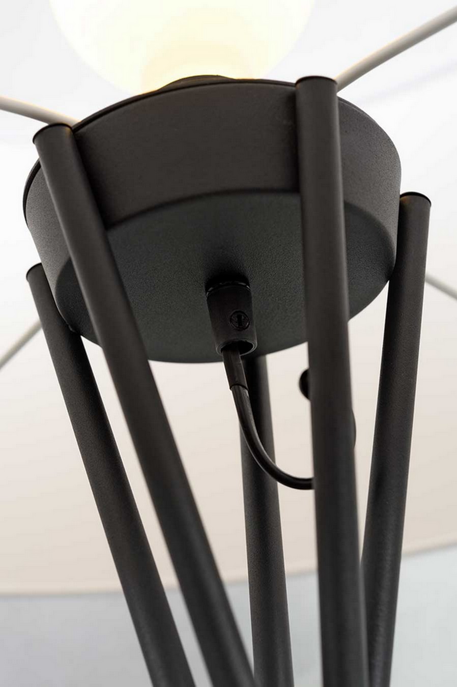 Stehlampe Lima schwarz natur H 170