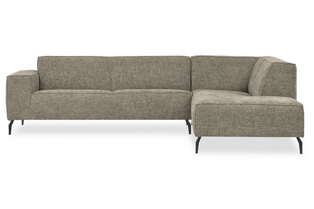 Ecksofa Nador Stoff hellbraun