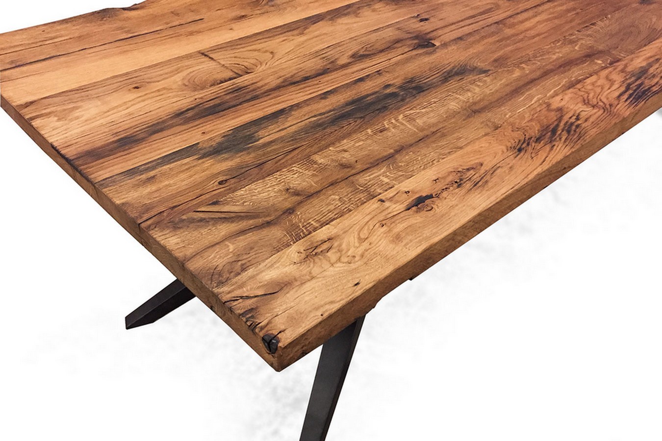 Esstisch Wagoon Selected recycelte Alteiche Massivholz