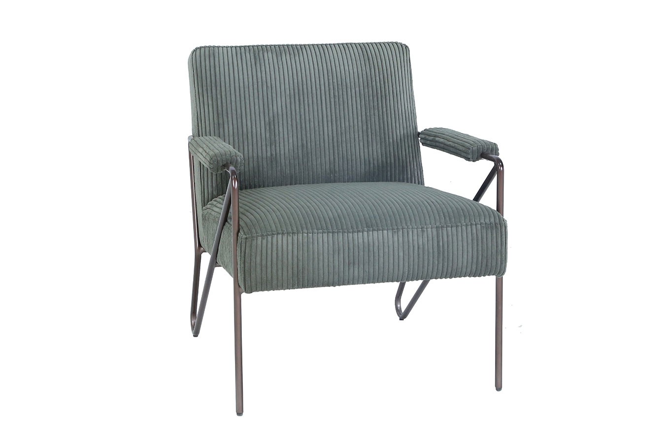 Loungesessel Marco Havana Cordstoff olivgrün