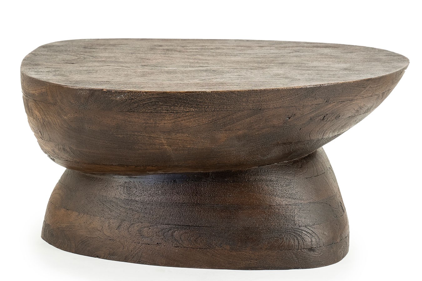 Couchtisch Cobble Massívholz braun
