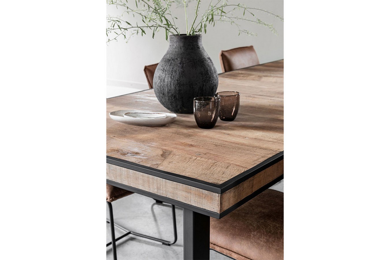 Tisch Cosmo Teak Metall 225 x 100 cm