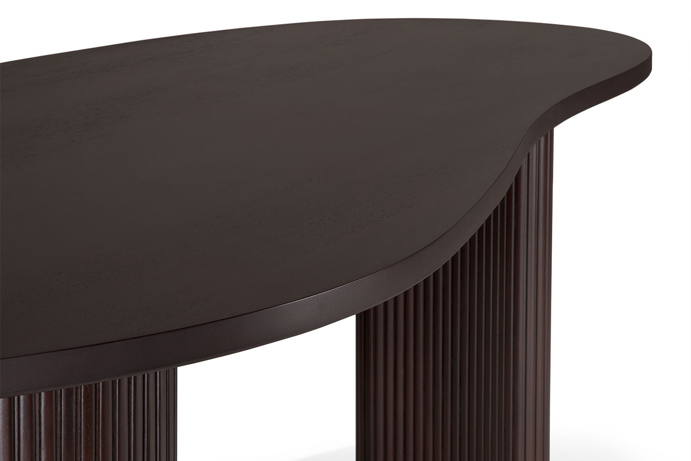 Schreibtisch Boomerang Mahagoni B 200 cm