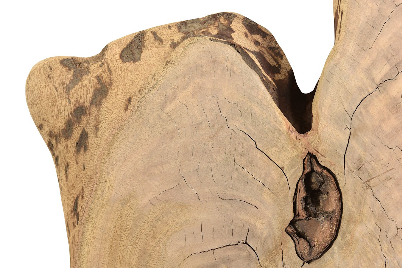 Tischplatte Mangoholz Monolith 80x77 cm