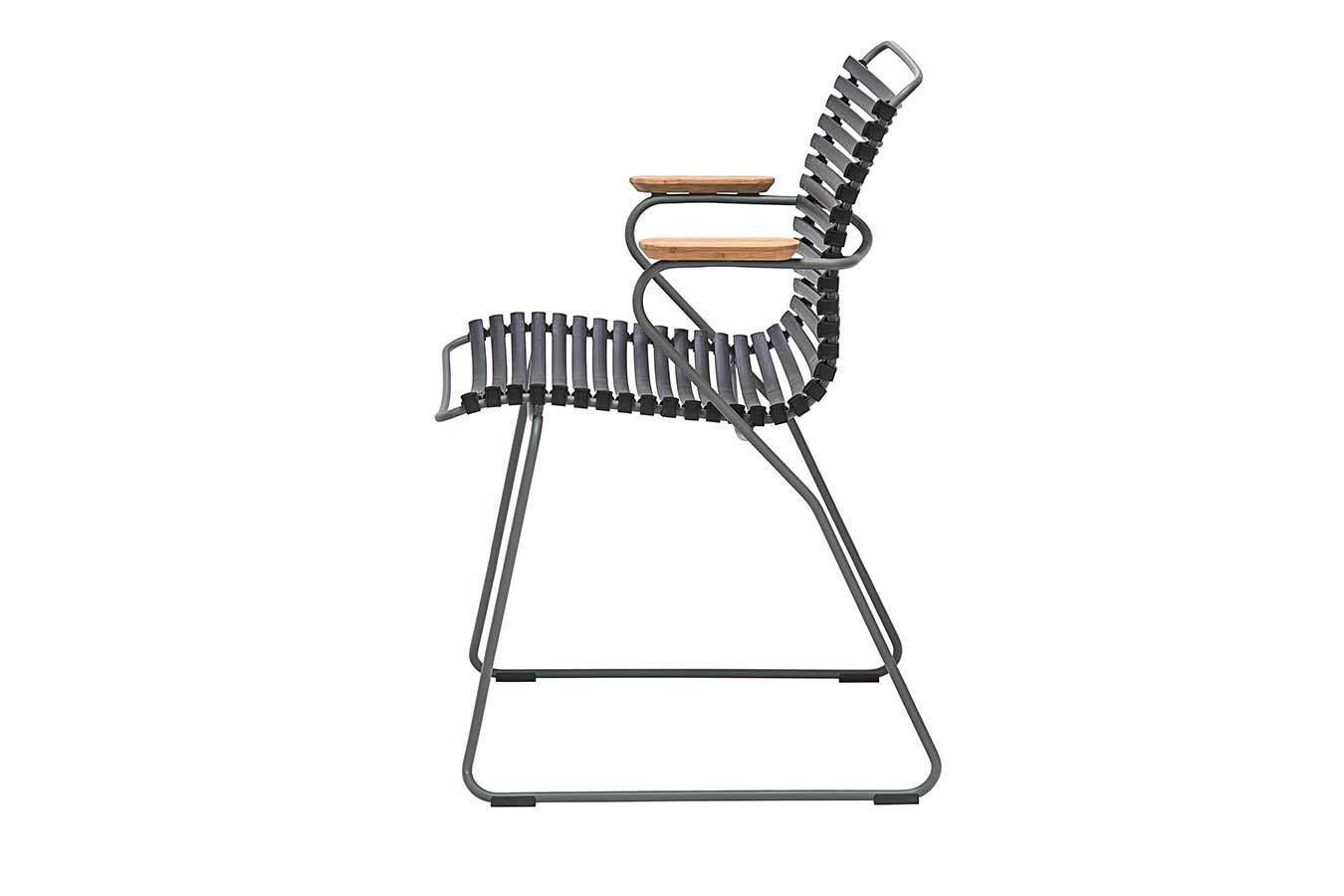 Gartenstuhl Click mit Arm schwarz